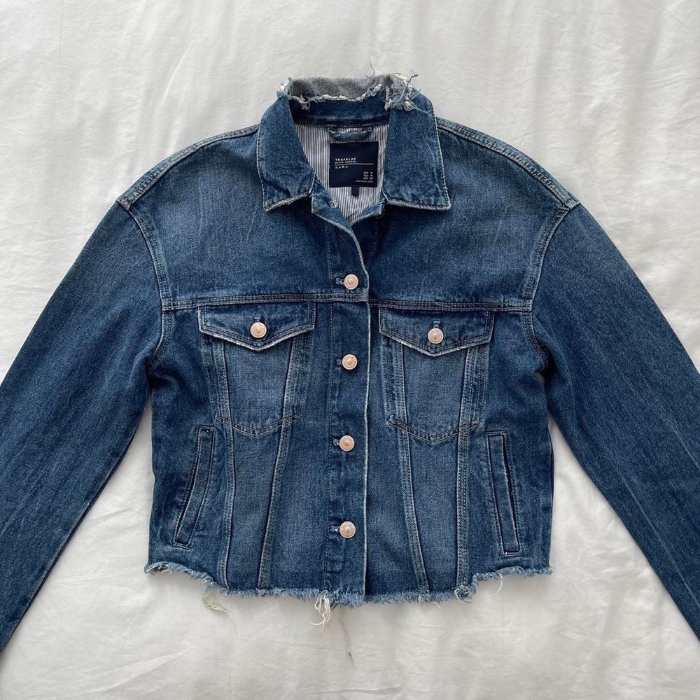Zara Cropped Denim Jacket